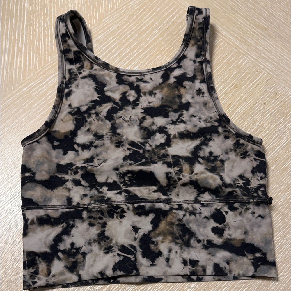 Lululemon Athletica Black and Cream Tank Top